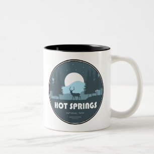 Hot Springs National Park Deer Two-Tone Coffee Mug