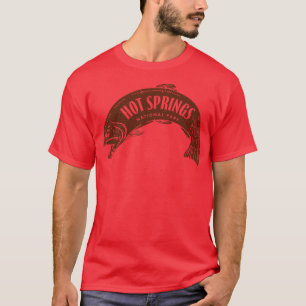 Hot Springs National Park Fish Brown T-Shirt