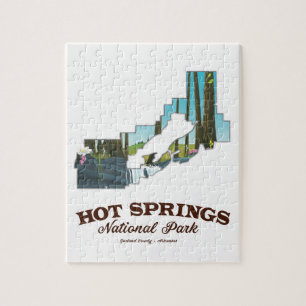 Hot springs national park,Garland County, Arkansas Jigsaw Puzzle