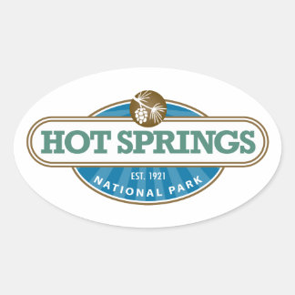 Hot Springs National Park Oval Sticker