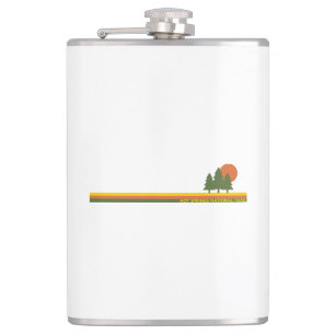 Hot Springs National Park Pine Trees Sun Hip Flask