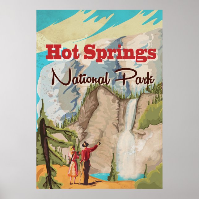 Hot Springs National Park travel poster (Front)