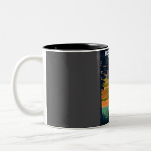 Hot Springs National Park Vintage Minimal Retro Tr Two-Tone Coffee Mug