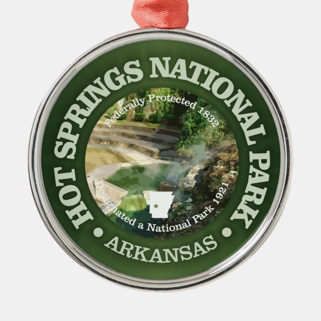 Hot Springs NP2 Metal Ornament (Front)