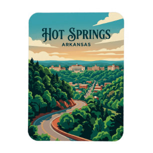Hot Springs USA Magnet
