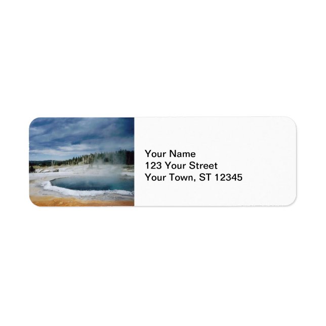 Hot Springs- Yellowstone Return Address Label (Front)