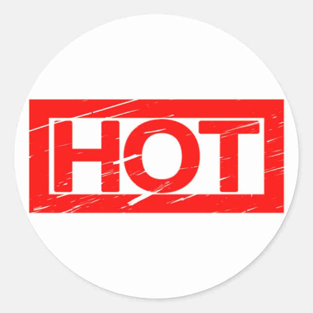 Hot Stamp Classic Round Sticker (Front)
