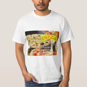 Hot Steaming Pizza on Plate - Fresh Delicious Food T-Shirt