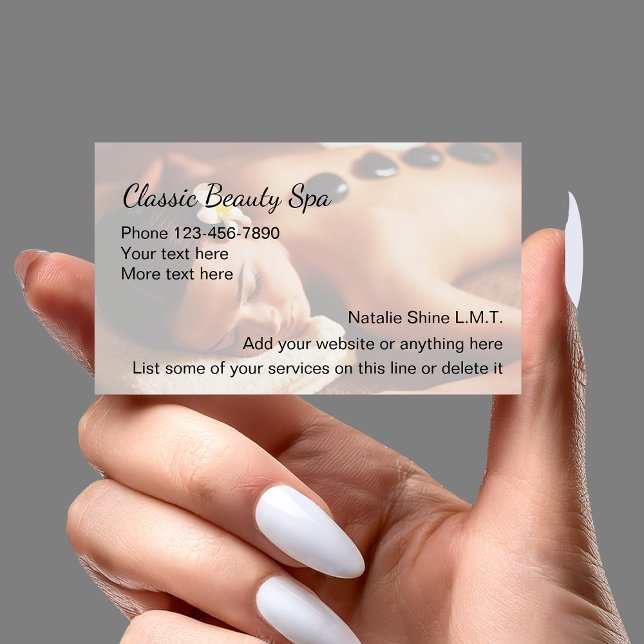Hot Stone Massage Business Profile Card (Creator Uploaded)