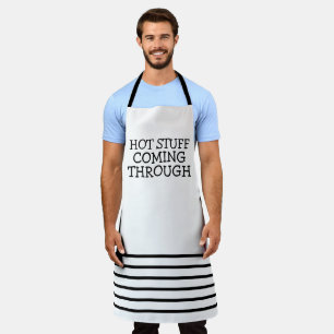 Hot Stuff Coming Through Humor Apron