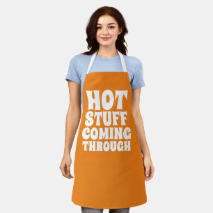 Hot Stuff Coming Through Humour Apron