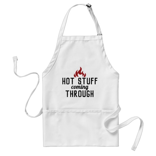 Hot Stuff Father's Day Birthday Funny Standard Apron (Front)
