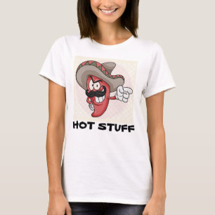 HOT STUFF FUNNY PUN T-SHIRT