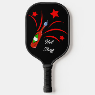 Hot Stuff Red Spicy Hot Sauce Pickleball Paddle