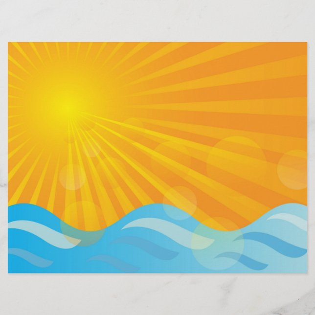 Hot Summer Background Flyer (Front)