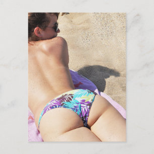 Hot Summer Bikini Beach photo Postcard
