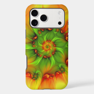 Hot Summer Green Orange Abstract Colourful Fractal
