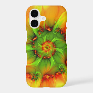 Hot Summer Green Orange Abstract Colourful Fractal