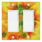 Hot Summer Green Orange Abstract Colourful Fractal