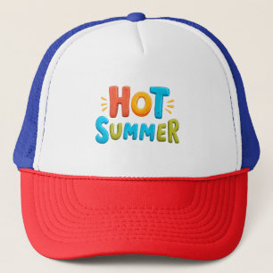 Hot Summer - Hot Summer Season Stamp Trucker Hat