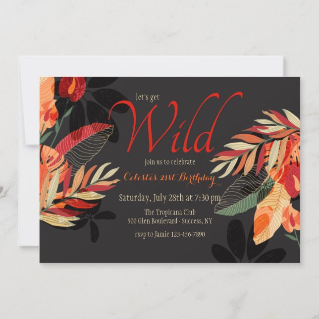 Hot Summer Party Invitation (Front)