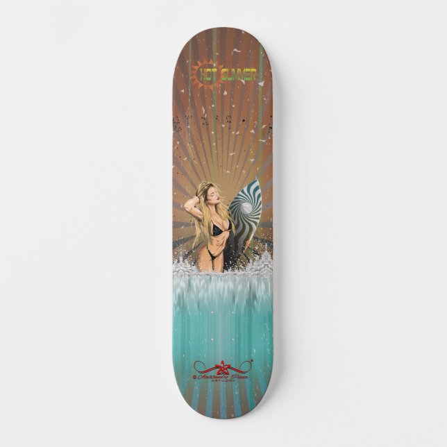 Hot Summer Skateboard (Front)
