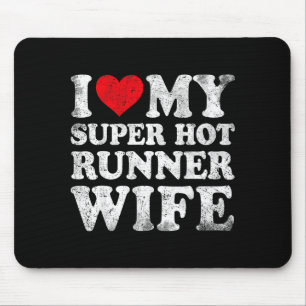 Hot Super Runner Wife Valentine's Day Mouse Pad