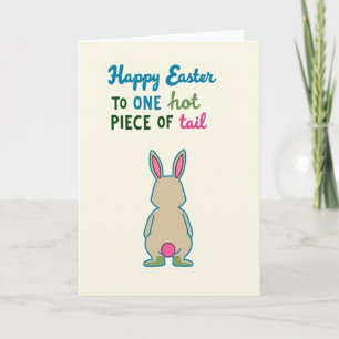 Hot Tail Happy Easter Greeting Card