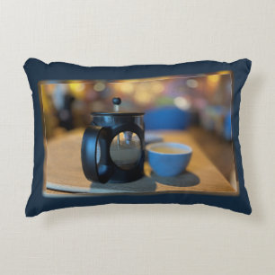Hot tea decorative cushion