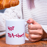 Hot Teacher - HOT TEA-cher funny pun