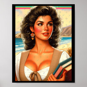 Hot Teacher Sticker  Poster