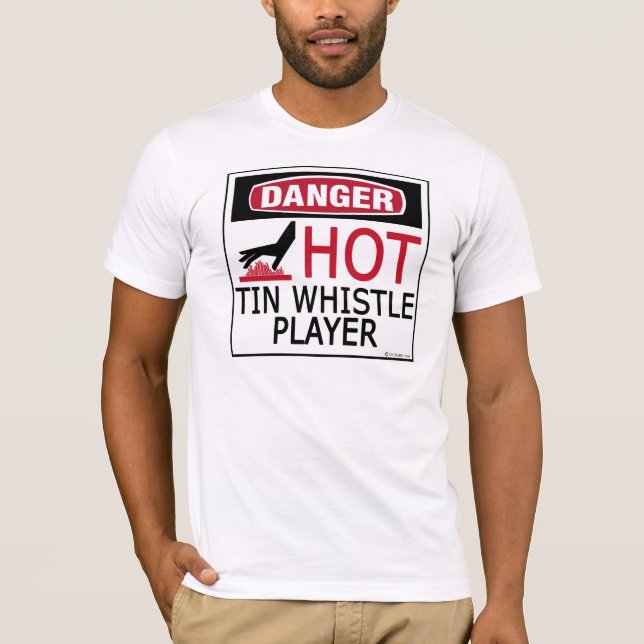 Hot Tin Whistle Player T-Shirt (Front)