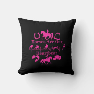 Hot To Trot Throw Pillow