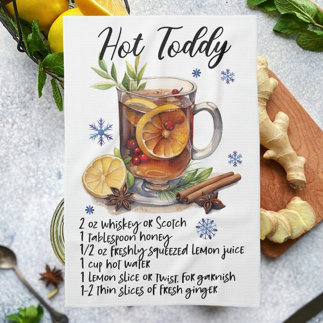 Hot Toddy Recipe Kitchen Tea Towel (Hot Toddy Recipe Kitchen Tea Towel
)