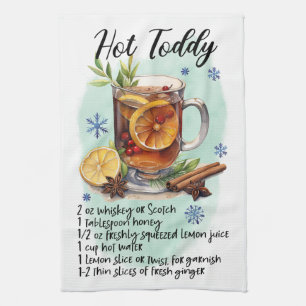 Hot Toddy Recipe Tea Towel