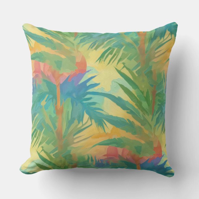 Hot Tropical Sunset Cushion (Front)