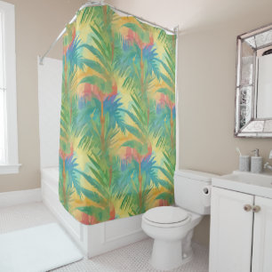 Hot Tropical Sunset Shower Curtain
