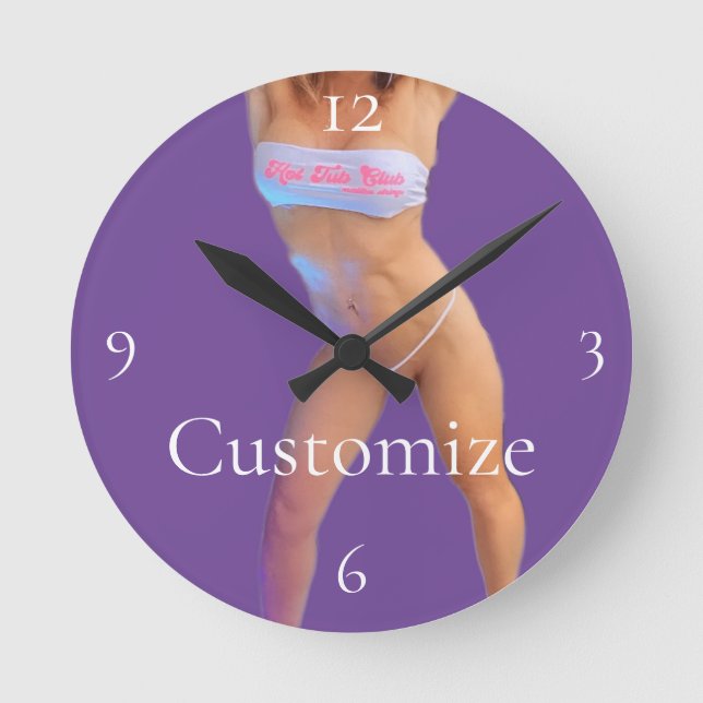 Hot Tub Club Thunder_Cove Round Clock (Front)