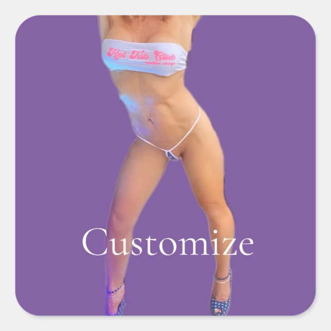 Hot Tub Club Thunder_Cove Square Sticker (Front)