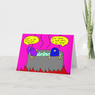 hot tub holiday card