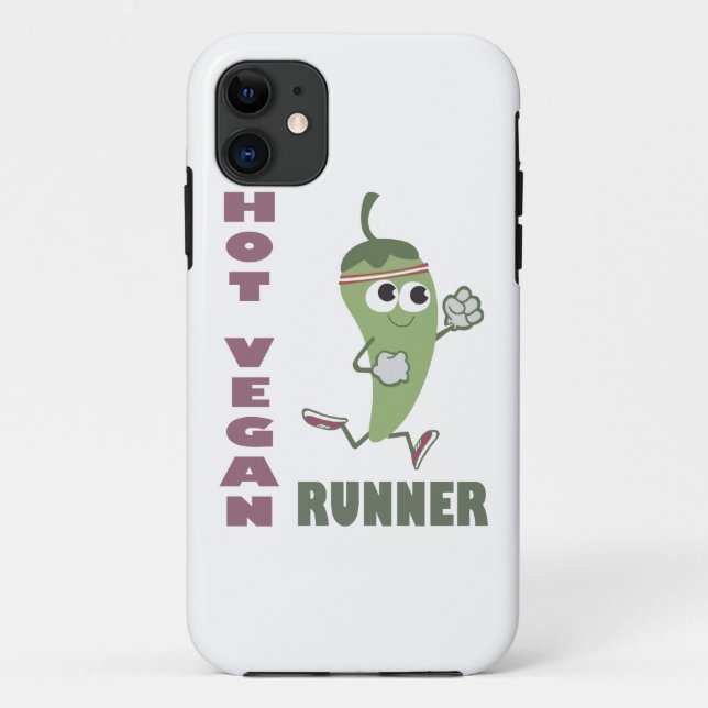 Hot Vegan Runner Case-Mate iPhone Case (Back)