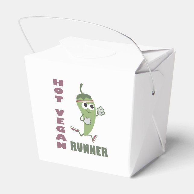 Hot Vegan Runner Favour Box (Back Side)