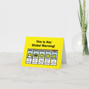 Hot Weather Forecast Menopause Greeting Card