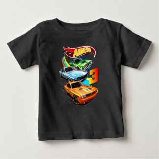 Hot Wheels Birthday T Shirt, Hot Wheels Theme Part Baby T-Shirt