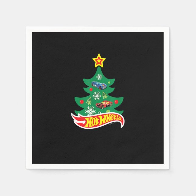 Hot Wheels - Hot Wheels Christmas Tree Napkin (Front)