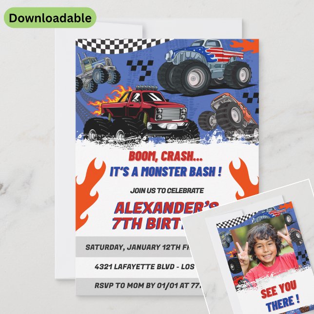 Hot wheels party invitations Photo Bash (Creator Uploaded)
