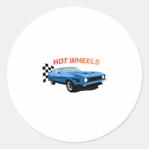 Hot Wheels – Speed, Style & Power Classic Round Sticker