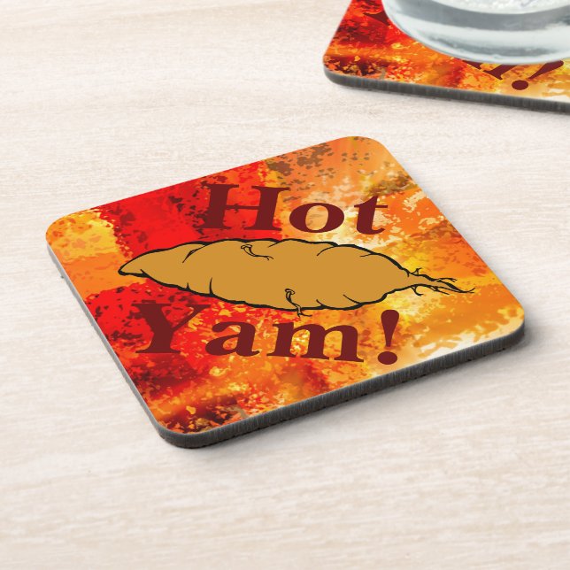 Hot Yam! Hard Plastic Coaster (Left Side)