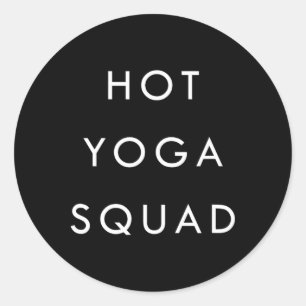 Hot Yoga Squad And Meditation - Namaste Vintage Yo Classic Round Sticker