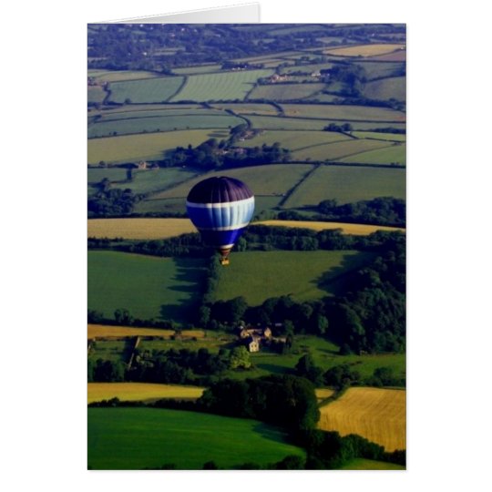 Hotair Ballon And View Card